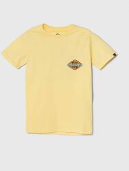 Quiksilver tricou de bumbac pentru copii RAINMAKERYTH culoarea galben, cu imprimeu PPYH-TSB0K7_11X