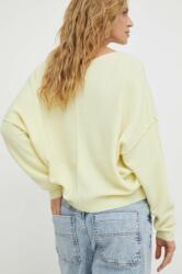 American Vintage pulover din amestec de lana femei, culoarea galben, light PPYH-SWD0H0_11X