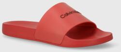 Calvin Klein papuci POOL SLIDE RUBBER barbati, culoarea rosu, HM0HM00455 PPYX-KLM01F_33X