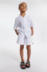 Marc Jacobs pantaloni scurți din bumbac pentru copii culoarea alb, neted, talie reglabila PPYH-SZG013_00X