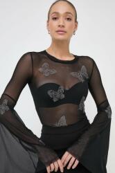 GUESS bluza femei, culoarea negru, cu imprimeu 9BYX-BDD0EL_99X