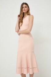 Victoria Beckham rochie culoarea portocaliu, midi, mulată 1124KDR005079A PPYH-SUD0FW_24X