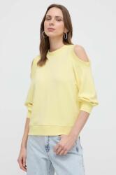 KARL LAGERFELD bluza femei, culoarea galben, neted PPYH-BLD129_11X