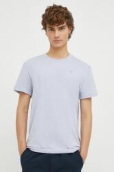 G-Star Raw tricou din bumbac barbati, culoarea violet, neted 99KK-TSM03T_04X