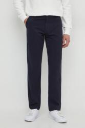 GUESS pantaloni barbati, culoarea albastru marin, mulata PPYH-SJM033_59X