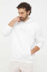 Adidas bluză bărbați, culoarea alb, cu glugă, cu imprimeu IW1206 PPYH-BLM0AE_00X