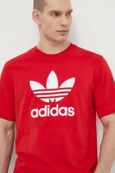 adidas Originals tricou din bumbac Trefoil bărbați, culoarea roșu, cu imprimeu, IR8009 PPYH-TSM0CE_33X