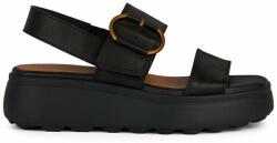 Geox sandale de piele D SPHERICA EC4.1 S femei, culoarea negru, cu platforma, D45D4B 00043 C9999 PPYH-OBD26P_99X