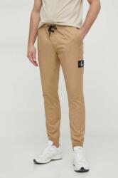 Calvin Klein pantaloni bărbați, culoarea bej, mulată J30J325114 PPYH-SPM0ID_08X