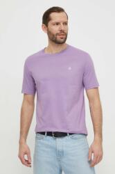 Marc O'Polo tricou din bumbac barbati, culoarea violet, neted PPYH-TSM168_48X