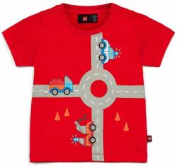 LEGO® tricou de bumbac pentru copii culoarea rosu, cu imprimeu PPYH-TSB083_33X