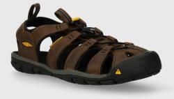 KEEN sandale Clearwater CNX Leather barbati, culoarea maro PPYH-OBM1U5_88X