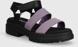 Timberland sandale de piele London Vibe femei, culoarea violet, cu platforma, TB0A63GGEAJ1 PPYH-OBD3IP_45X