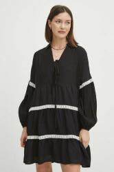 MEDICINE rochie culoarea negru, mini, oversize ZPYH-SUD606_99X