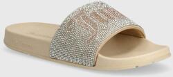 Juicy Couture papuci DONNA DIAMANTE femei, culoarea bej, JCFYL222054 PPYH-KLD0N0_12X