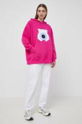 KARL LAGERFELD bluza x Darcel Disappoints femei, culoarea roz, cu glugă, cu imprimeu PPYH-BLD12C_43X