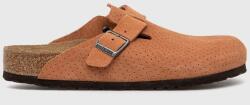 Birkenstock papuci din piele Boston barbati, culoarea portocaliu, 1027100 PPYH-KLM01W_22X