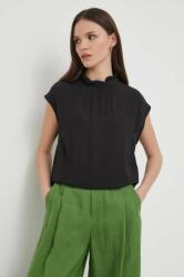 Benetton bluza femei, culoarea negru, neted PPYH-BDD095_99X