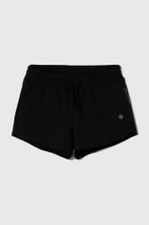 Abercrombie & Fitch pantaloni scurti copii culoarea negru, neted, talie reglabila PPYH-SZG028_99X