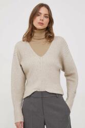 DKNY pulover femei, culoarea bej PPYH-SWD019_01A