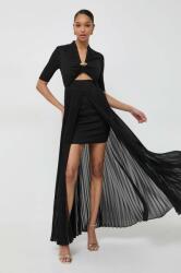 KARL LAGERFELD rochie culoarea negru, maxi, evazati PPYH-SUD0KJ_99X