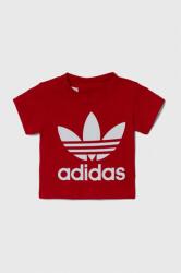 Adidas tricou din bumbac pentru bebelusi culoarea rosu, cu imprimeu 9BYX-TSK04B_33X
