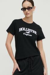 Hollister Co Hollister Co. tricou din bumbac femei, culoarea negru PPYH-TSD1S4_99X