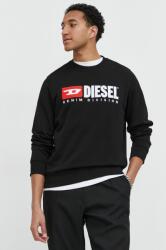 Diesel hanorac de bumbac bărbați, culoarea negru, cu imprimeu A03758.0GEAD 99KK-BLM1FY_99X