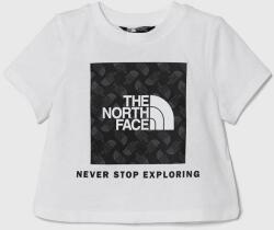 The North Face tricou de bumbac pentru copii LIFESTYLE GRAPHIC TEE culoarea alb, cu imprimeu PPYH-TSK03S_00X