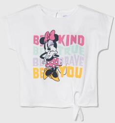Zippy tricou de bumbac pentru copii x Disney culoarea alb PPYH-TSG0K8_00X
