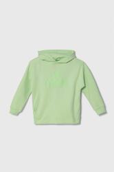 Adidas bluza copii culoarea verde, cu glugă, cu imprimeu PPYH-BLK02A_70X