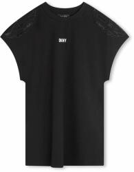 DKNY rochie fete culoarea negru, mini, drept PPYH-SUG03Y_99X