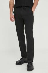 Les Deux pantaloni barbati, culoarea negru, drept PPYH-SPM07Y_99X