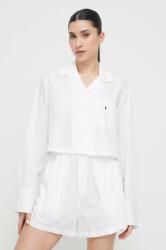 Ralph Lauren pijamale de bumbac culoarea alb, bumbac 4P8010 99KK-BID0SJ_00X