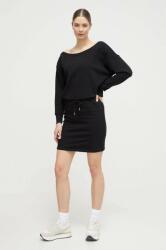 DKNY rochie culoarea negru, mini, drept PPYH-SUD02U_99X