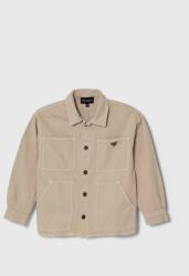Giorgio Armani jachetă de cămașă din bumbac culoarea bej PPYH-KUB01J_12X