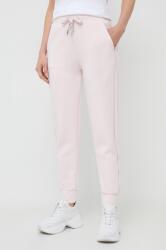 Guess pantaloni de trening culoarea roz, cu imprimeu 9BYX-SPD14P_30X