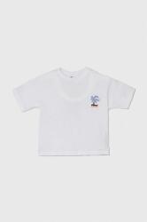 Zippy tricou de bumbac pentru copii culoarea alb, cu imprimeu PPYH-TSK05A_00X