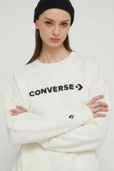 Converse bluza femei, culoarea bej, cu imprimeu PPYH-BLD0JO_01X