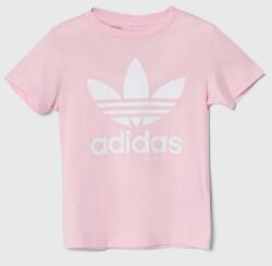 Adidas tricou de bumbac pentru copii culoarea roz PPYH-TSG065_30X