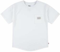 Levi's tricou copii culoarea alb, neted PPYH-TSB0H1_00X