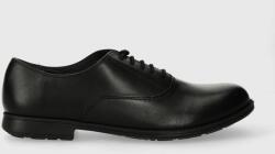 Camper pantofi de piele 1913 femei, culoarea negru, cu toc plat, K200918.007 PPYH-OBD1J4_99X