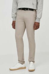 Calvin Klein pantaloni barbati, culoarea gri, drept 9BYX-SPM00R_09X