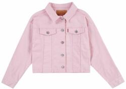 Levi's geaca de blugi pentru copii LVG COLOR BABY BAGGY TRUCKER culoarea roz PPYH-KUG03M_30X