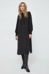 Bruuns Bazaar rochie culoarea negru, midi, evazati PPYH-SUD02P_99X