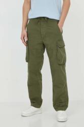 Ralph Lauren pantaloni de bumbac culoarea verde, cu fason cargo PPYH-SPM08F_79X