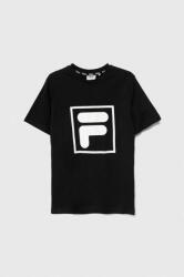 Fila tricou de bumbac pentru copii LEIENKAUL culoarea negru, cu imprimeu PPYH-TSB0LY_99X