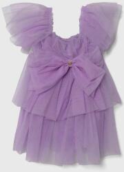 Pinko Up rochie fete culoarea violet, mini, evazati PPYH-SUG0G0_04X