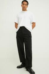 MSGM pantaloni bărbați, culoarea negru, cu fason cargo 3640MP14X. 247105 PPYH-SPM09J_99X