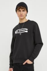 G-Star RAW bluza barbati, culoarea negru, cu imprimeu PPYH-BLM03U_99X